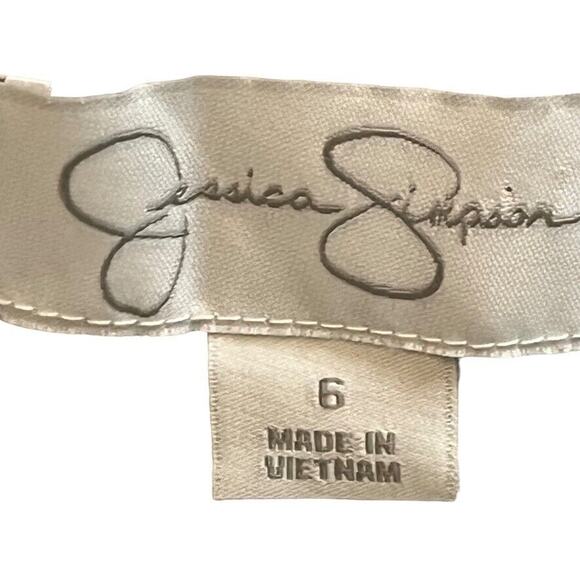 Jessica Simpson Womens Jersey Knit Blouson Above Knee Mini Stretch Dress sz 6 - Picture 16 of 16